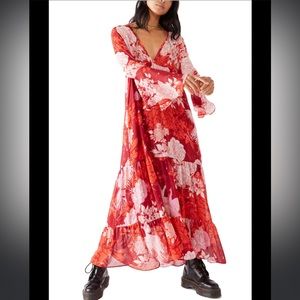 Free People Moroccan Roll Floral Maxi Dress